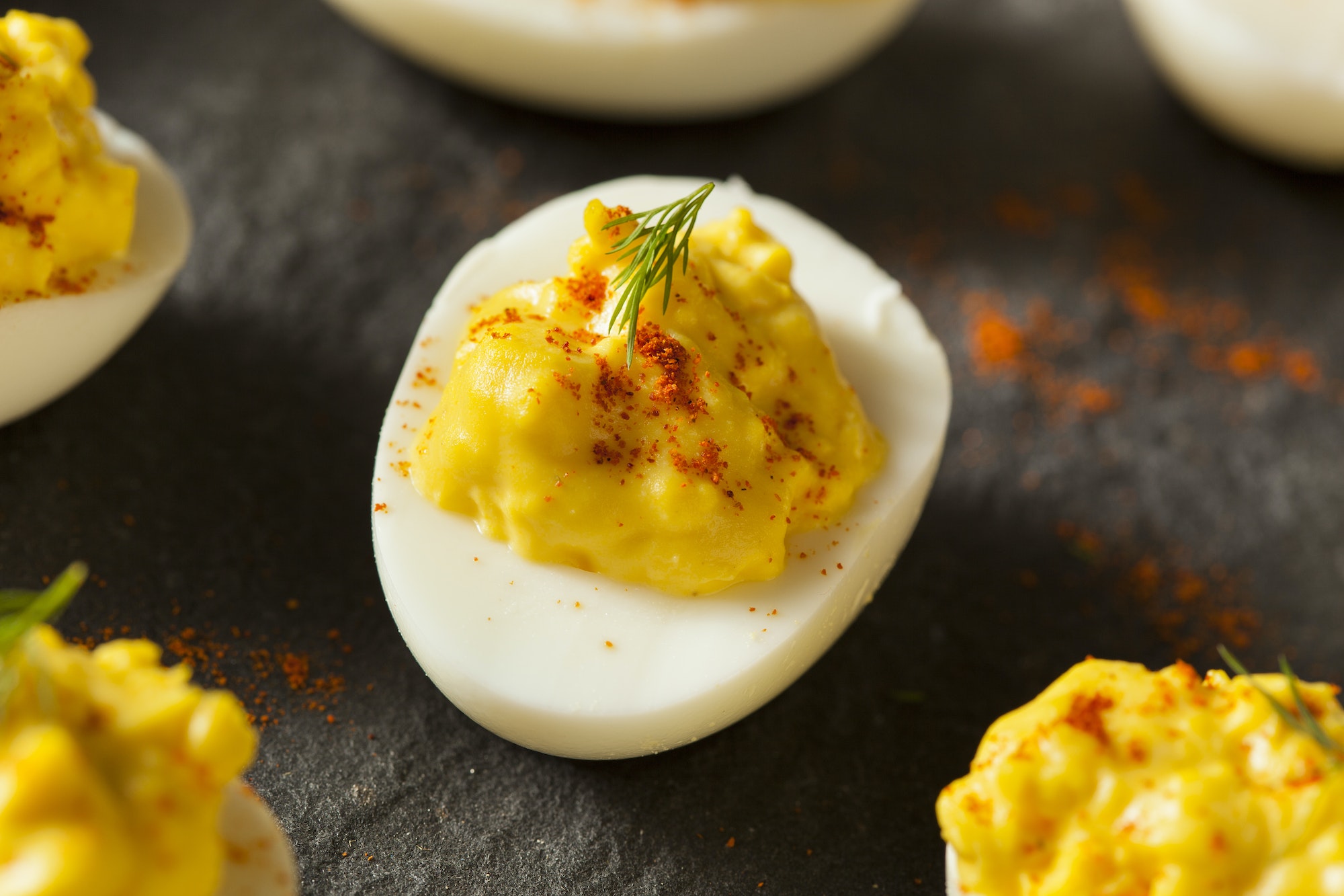 Homemade Spicy Deviled Eggs